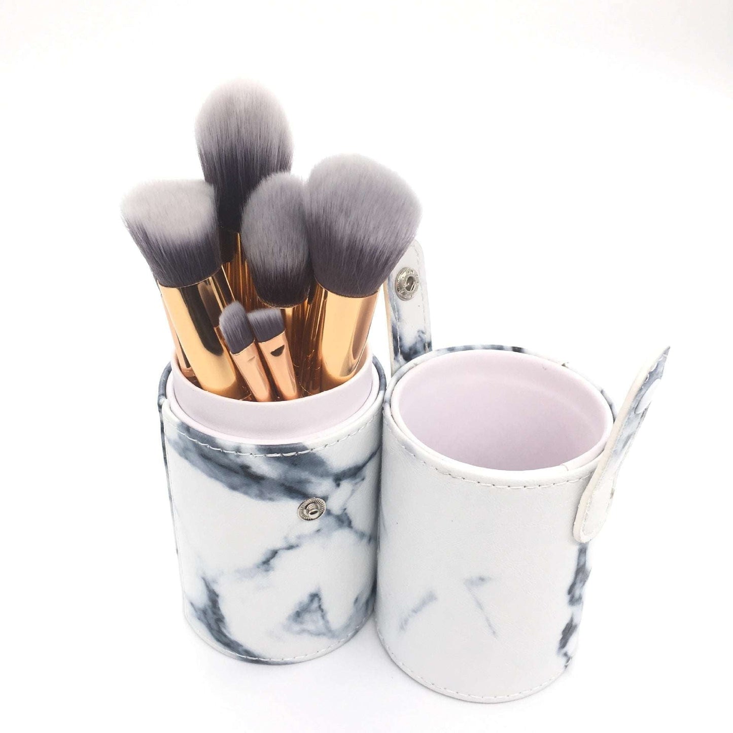 beauty tool set, makeup brush bag, marble makeup brushes - available at Sparq Mart