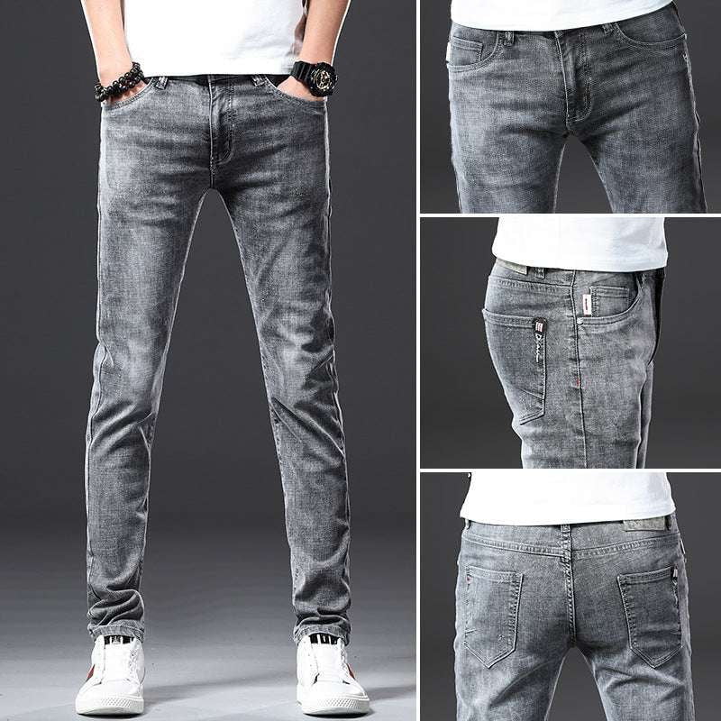 comfortable stretch jeans, men's right-angle jeans, premium slim-fit denim - available at Sparq Mart