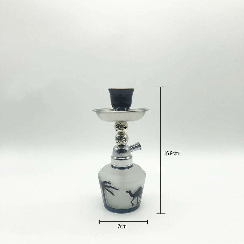 Glass Hookah, Mini Hookah Set, Single Tube Hookah - available at Sparq Mart