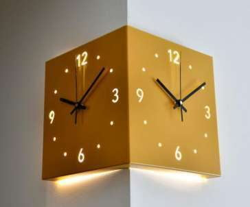 Decorative Wall Clock, Iron Digital Clock, LED Hollow Clock - available at Sparq Mart