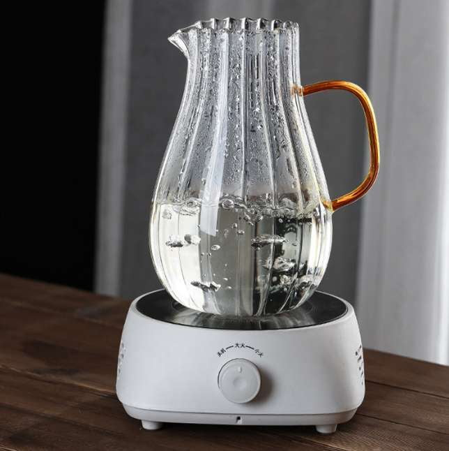 Borosilicate Glass Kettle, Contemporary Glass Teaware, Modern Simplicity Teapot - available at Sparq Mart