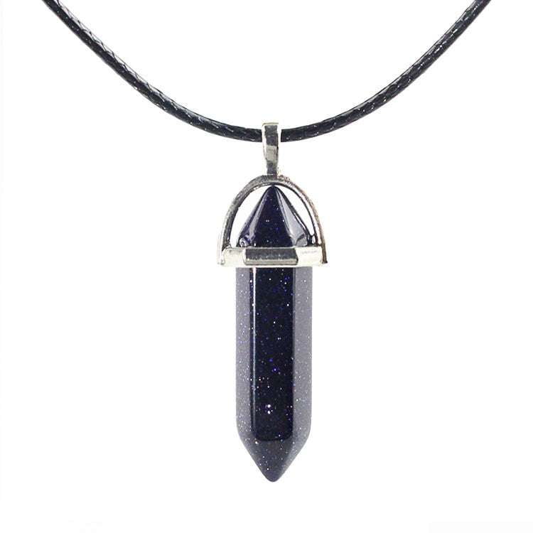 Crystal Hexagonal Pendant, Fashion Pendant Necklace, Natural Stone Jewelry - available at Sparq Mart