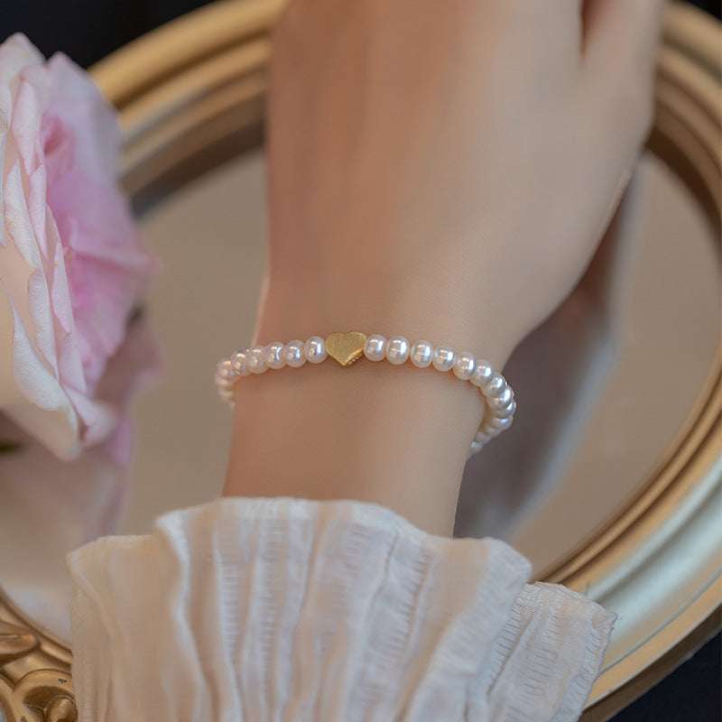 Elegant pearl jewelry, female bracelet, freshwater pearl - available at Sparq Mart