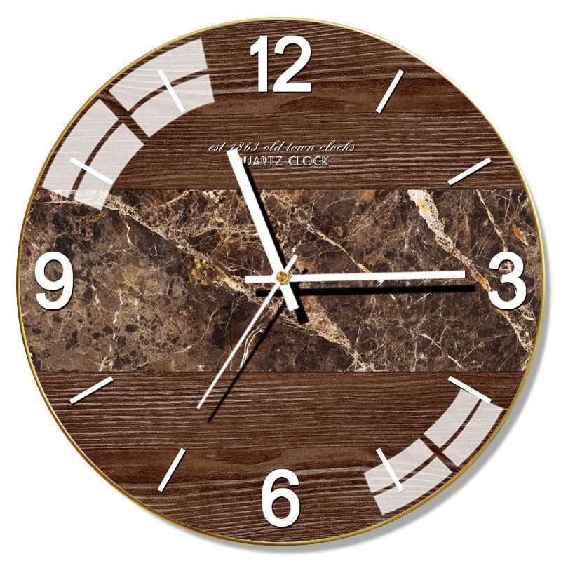 modern wall clock, Nordic silent clock, stylish timepiece decor - available at Sparq Mart