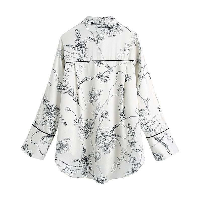 Loose Casual Shirt Women, Oversized Collar Shirt, Women's Long Sleeve Fashion - available at Sparq Mart