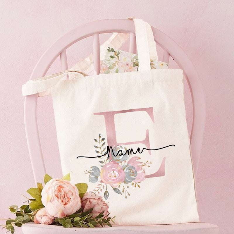 Custom Alphabet Bags, Personalized Canvas Tote, Unique Letter Totes - available at Sparq Mart