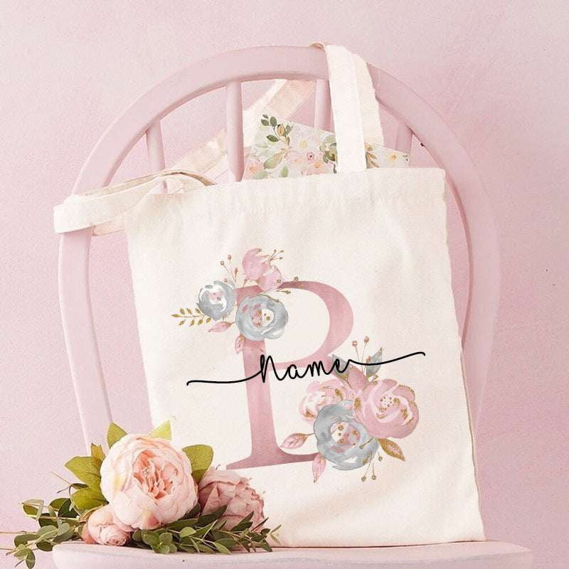 Custom Alphabet Bags, Personalized Canvas Tote, Unique Letter Totes - available at Sparq Mart