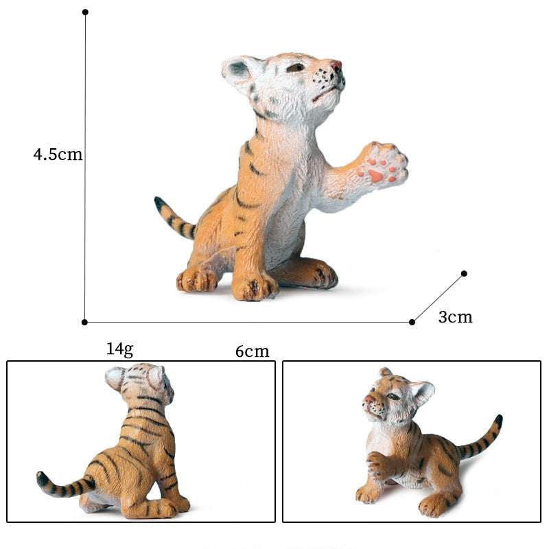 Kids Educational Animal Toy, Realistic Wildlife Figurines, Tiger Cub Simulation Model - available at Sparq Mart