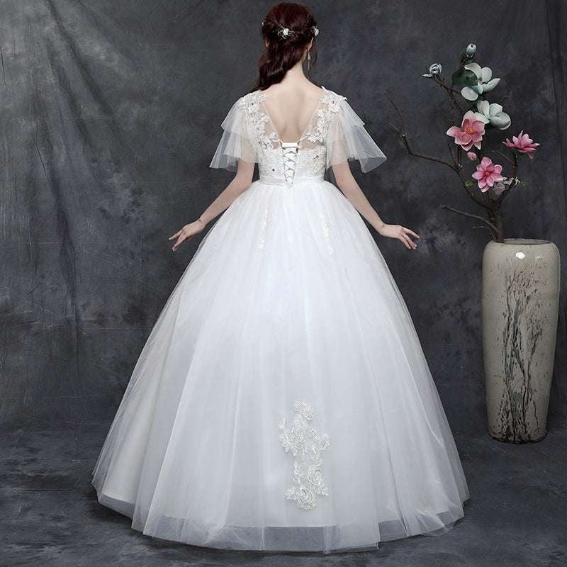 Flattering Wedding Dress, Plus Size Bridal, Simple Elegant Gown - available at Sparq Mart