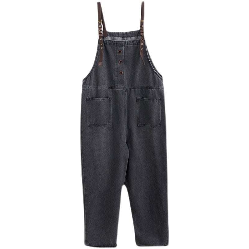 Plus Size Overalls, Slim Denim Overalls, Spring Denim Fashion - available at Sparq Mart