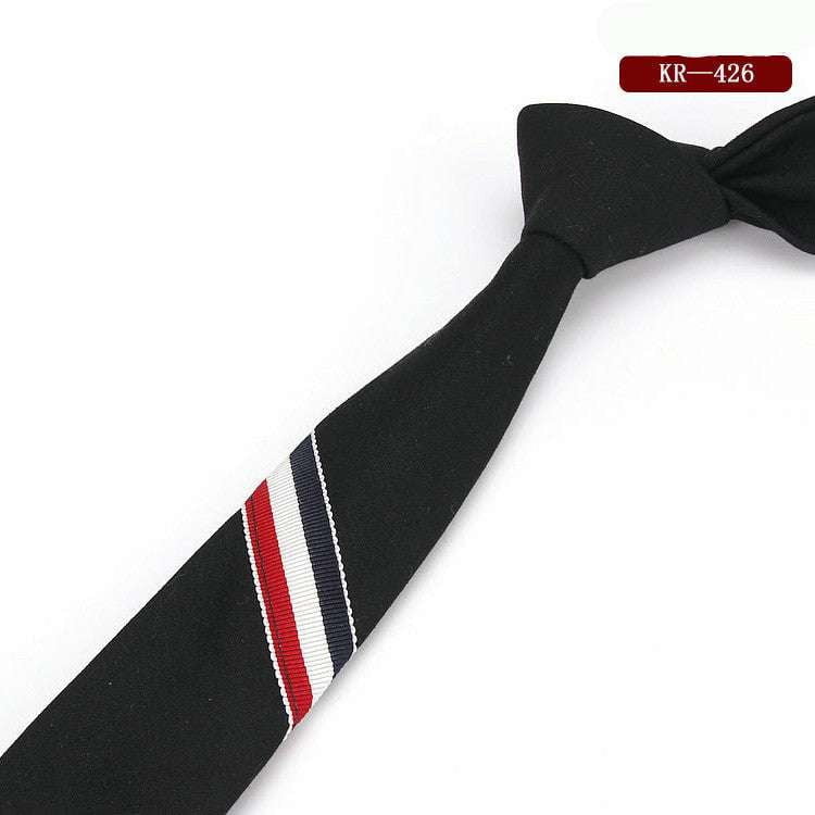 British Cotton Tricolor Tie, Men's and Women's Tie, Premium Narrow Tie - available at Sparq Mart