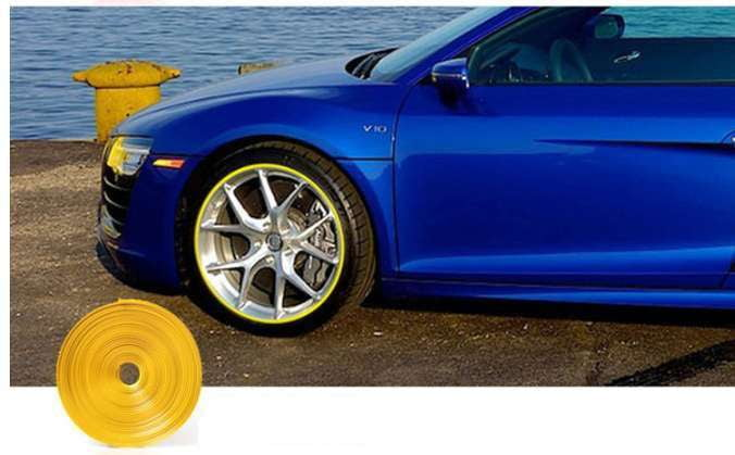 Colorful Wheel Trim, Custom Hub Accents, Decorative Hub Overlays - available at Sparq Mart