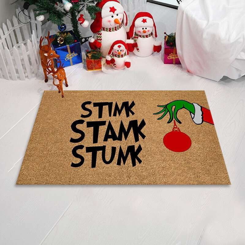 Absorbent Ottoman, Cartoon Christmas Letters, Doorway Mat - available at Sparq Mart