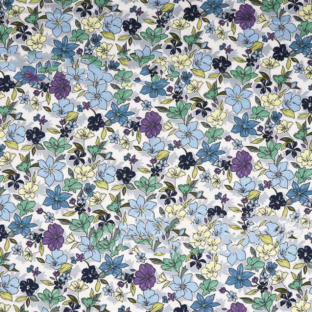 Cotton Floral Material, Floral Pattern Textile, Garden Theme Fabric - available at Sparq Mart