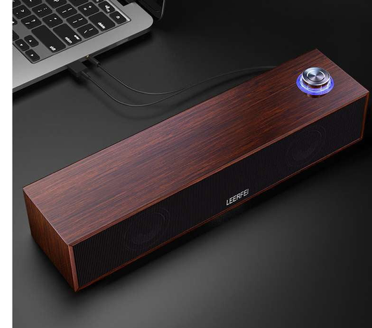 desktop bluetooth speaker, usb powered speaker, wooden bluetooth speaker - available at Sparq Mart