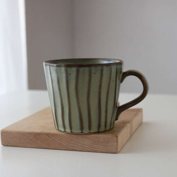 Japanese ceramic coffee cup, premium quality, retro charm - available at Sparq Mart