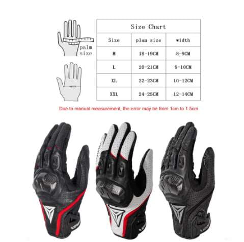 Breathable Leather Gloves, Motorcycle Riding Gloves, Windproof Biking Gloves - available at Sparq Mart