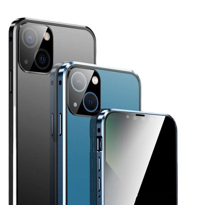 Anti Peeping Cover, Magnetic Privacy Case, Tempered Glass Protection - available at Sparq Mart