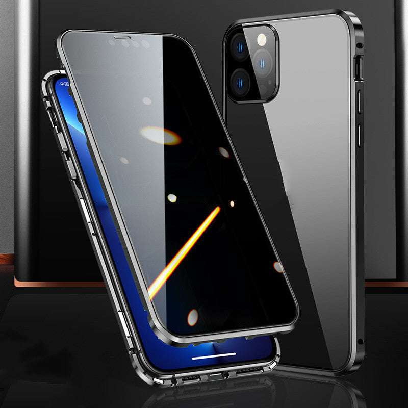 Anti Peeping Cover, Magnetic Privacy Case, Tempered Glass Protection - available at Sparq Mart