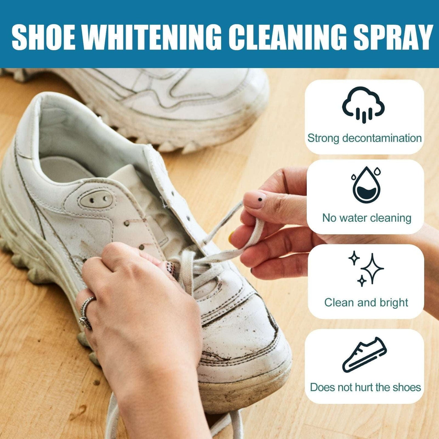 Shoe cleaner spray, shoe cleaning spray, shoe whitening spray - available at Sparq Mart