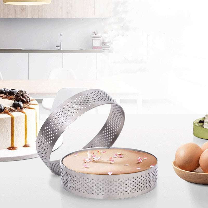 French Tart Mould, Round Baking Cutter, Stainless Bread Ring - available at Sparq Mart