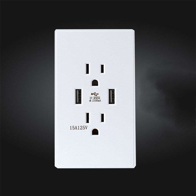 US standard panel, USB power outlet, Wholesale USB socket - available at Sparq Mart