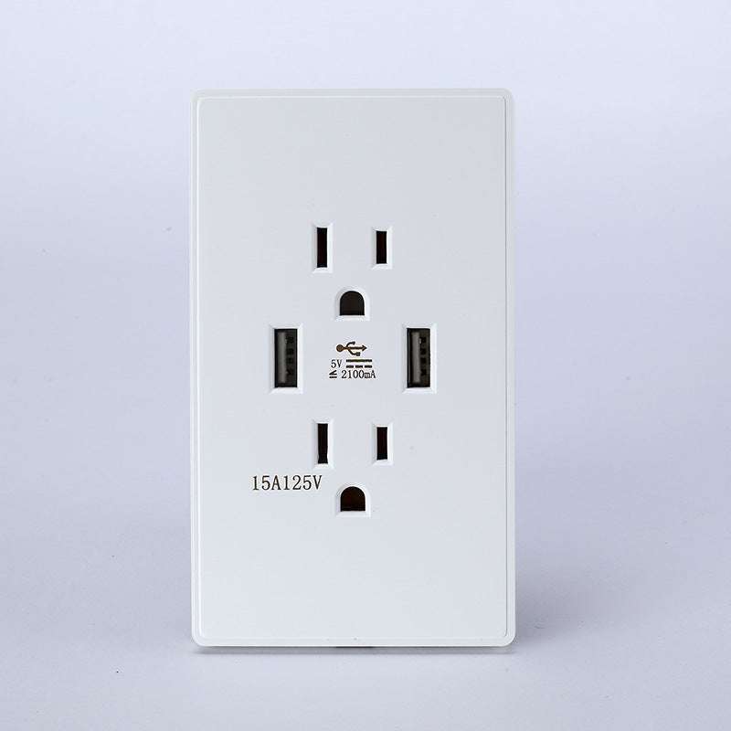 US standard panel, USB power outlet, Wholesale USB socket - available at Sparq Mart