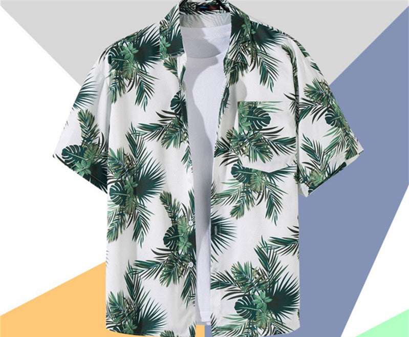 Retro Men's Shirt, Retro Printed Shirt, Short Sleeve Men's Top - available at Sparq Mart