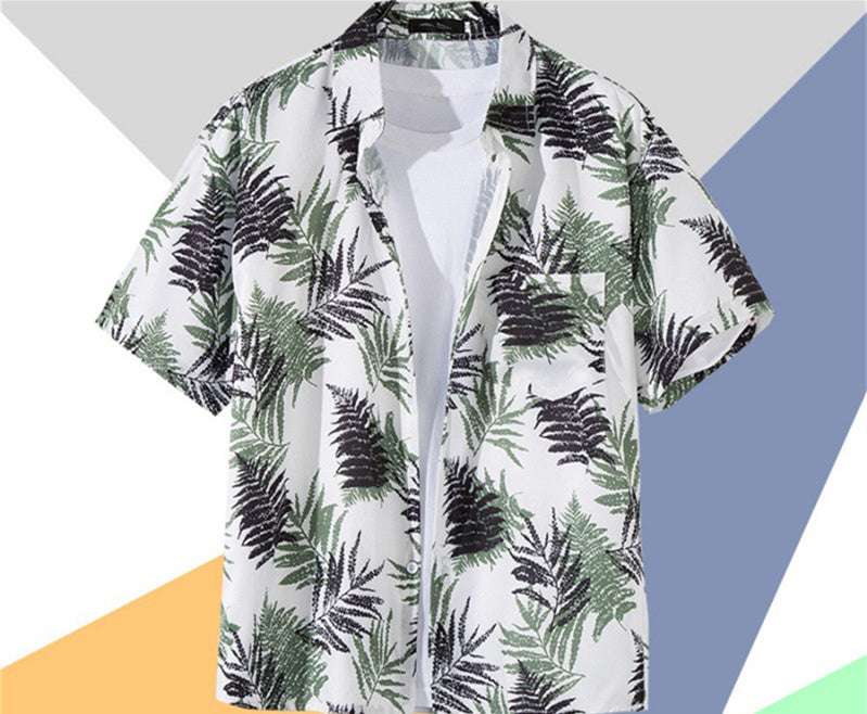 Retro Men's Shirt, Retro Printed Shirt, Short Sleeve Men's Top - available at Sparq Mart