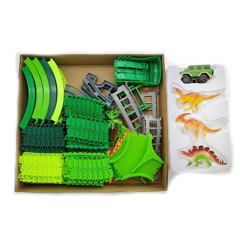 Assembled Car Kit, DIY Toy Car, Rotating Track Toy - available at Sparq Mart