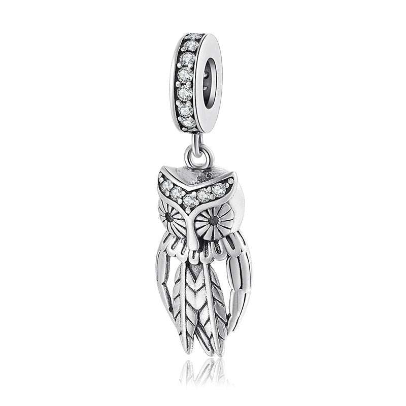 DIY Bead Charms, Owl Silver Beads, Sterling Charm Animals - available at Sparq Mart