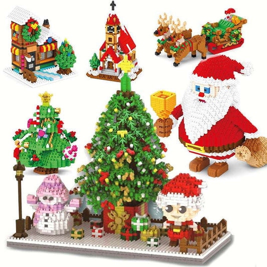 Christmas Toys Kids, Diamond Santa Claus, Santa Building Blocks - available at Sparq Mart