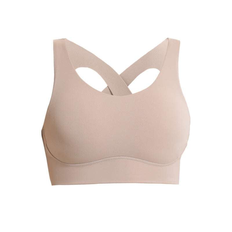 Comfortable Sports Bra, Fitness Nylon Bra, Seamless Yoga Bra - available at Sparq Mart