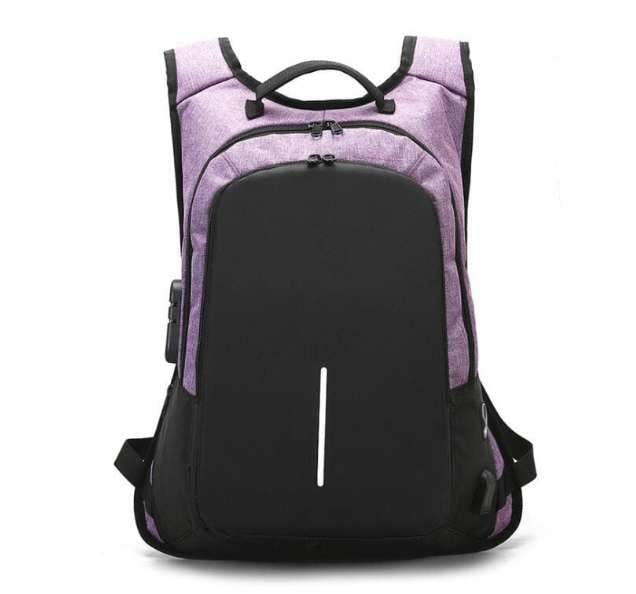 Anti-Theft Laptop Bag, Secure Travel Backpack, USB Charging Backpack - available at Sparq Mart