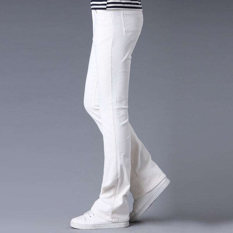 Korean pants, slim flared pants, stretch pants - available at Sparq Mart