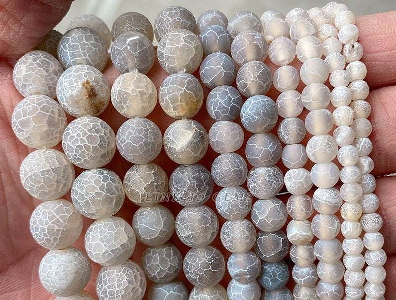 Colored Agate Stones, Cracked Agate Jewelry, Frosted Agate Beads - available at Sparq Mart