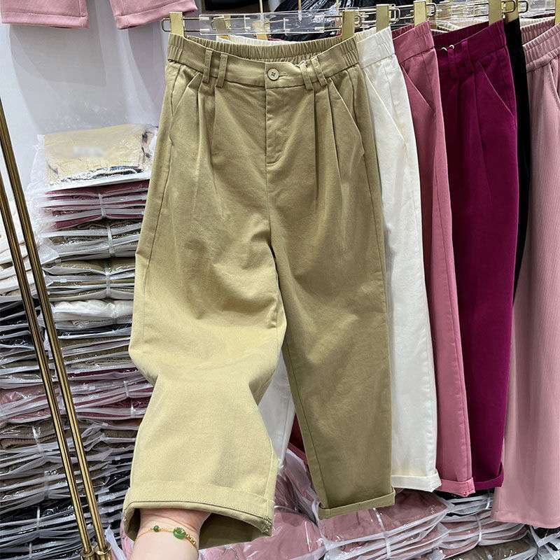 Comfortable Harlan Pants, Cropped Loose Pants, High Waisted Harlan - available at Sparq Mart