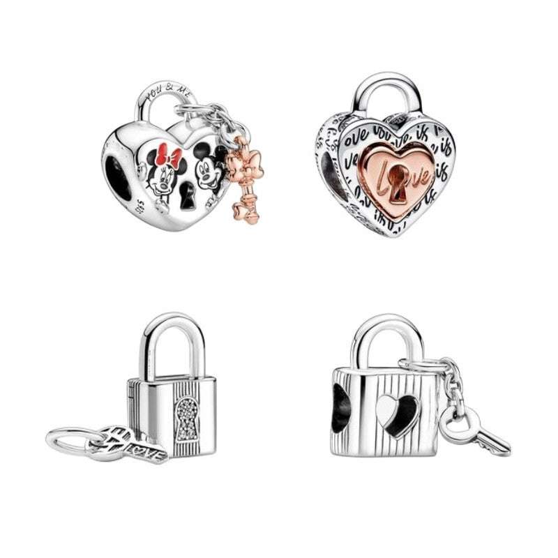 Pan Family Love Lock String, S925 Strawberry String, Sterling Silver Family Love Lock - available at Sparq Mart