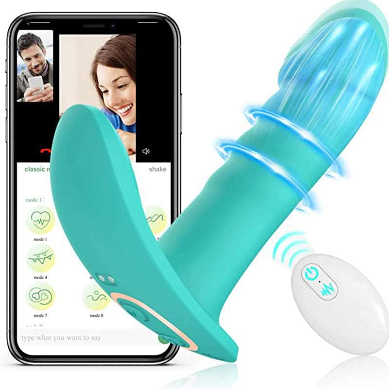 Silent Pleasure Toy, USB Rechargeable Vibrator, Wireless Wearable Vibrator - available at Sparq Mart