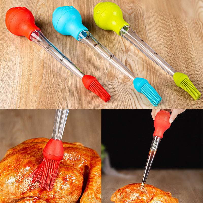 Barbecue Marinade Injector, Grill Seasoning Injector, Silicone Flavor Syringe - available at Sparq Mart