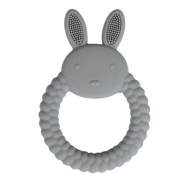 Baby Chewing Toy, Infant Gum Soother, Silicone Rabbit Teether - available at Sparq Mart