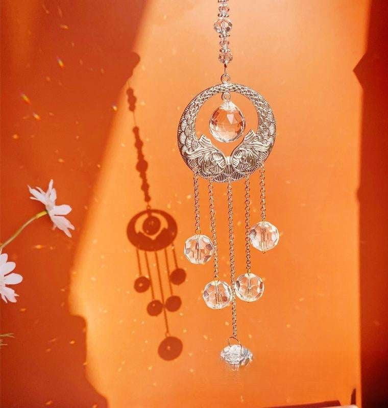 Crystal Wind Chime, Dream Catcher Gift, Rainbow Pendant Ornament - available at Sparq Mart