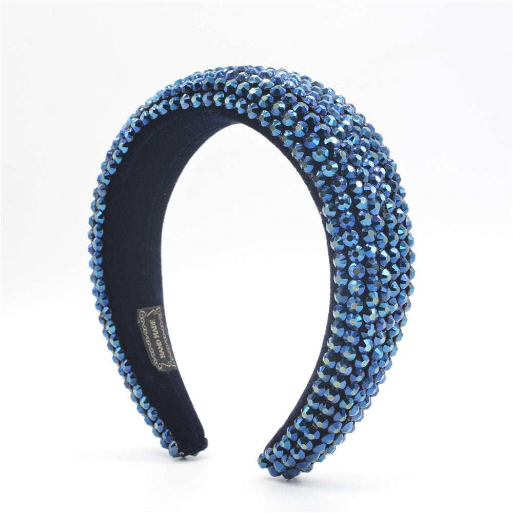 Diamond Embellished Headband, Elegant Sparkle Hairband, Luxury Hairband Accessory - available at Sparq Mart