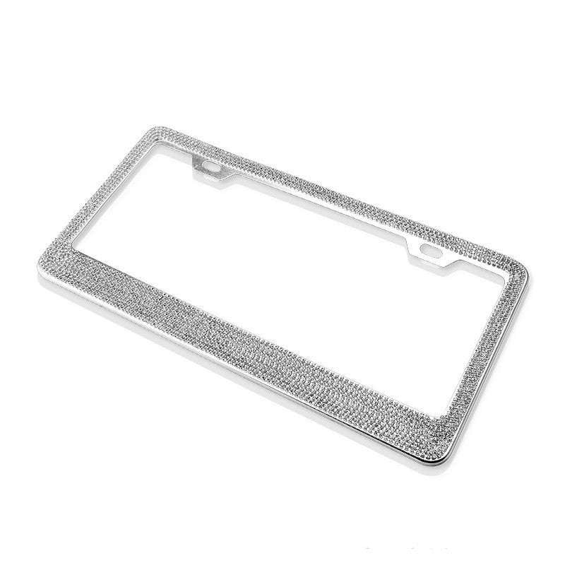 Diamond License Frame, Luxury Car Accessory, Sparkling Plate Frame - available at Sparq Mart