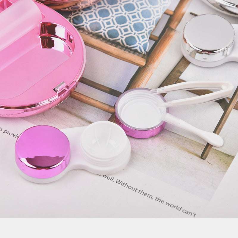 Cosmetic Contact Lens Case, Electroplated Contact Lens Case, Sparkling Contact Lens Case - available at Sparq Mart