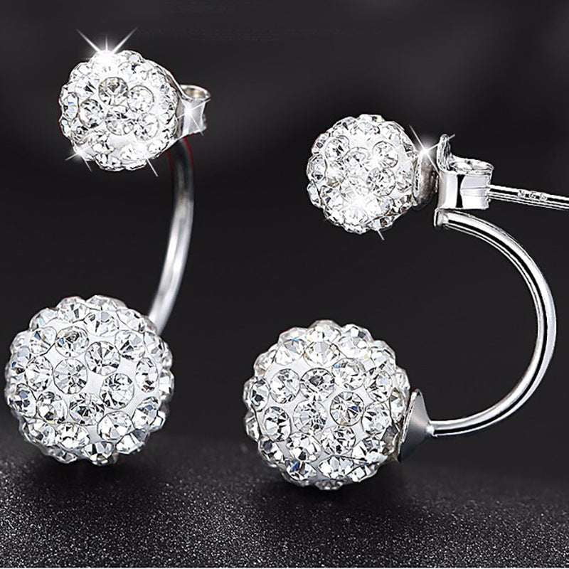 Elegant Earrings Online, Silver Shambhala Jewelry, Sparkling Shambhala Earrings - available at Sparq Mart