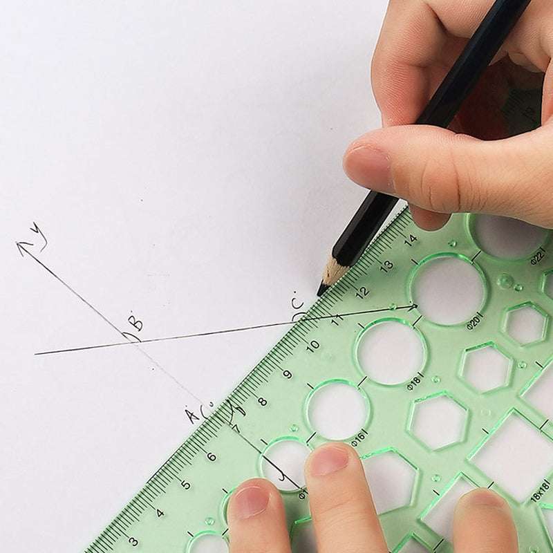 Geometry Drawing Templates, Math Template Learning, Ruler Tools - available at Sparq Mart