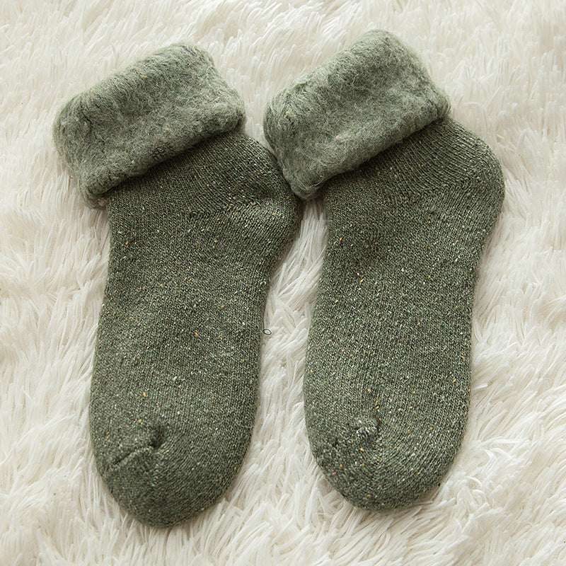 Cozy fleece footwear, Snow socks for women, Warm winter socks - available at Sparq Mart