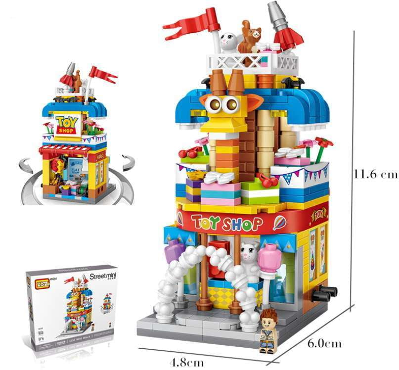 Street Scene Blocks Building Block Set Toy Shop Blocks - available at Sparq Mart