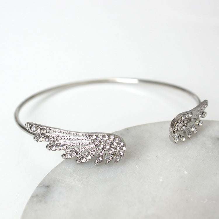 diamond wing bangle, exquisite jewelry, sparq mart - available at Sparq Mart